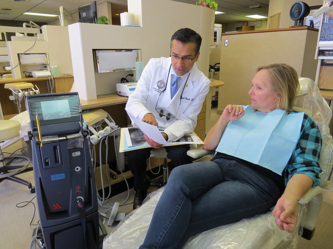 Dentist Explains LANAP to Patient